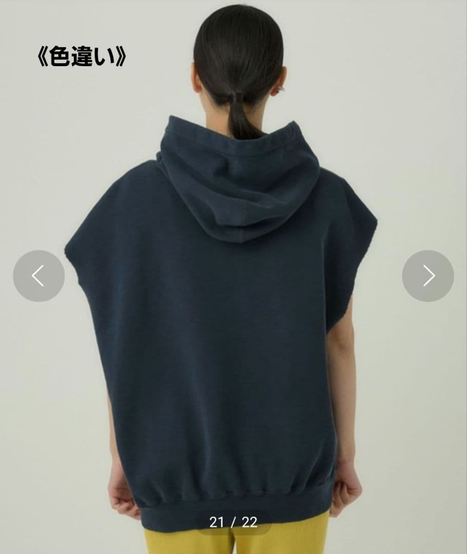 希少・美品】カオス別注REMI RELEIF裏毛ノースリーブパーカー サクラ