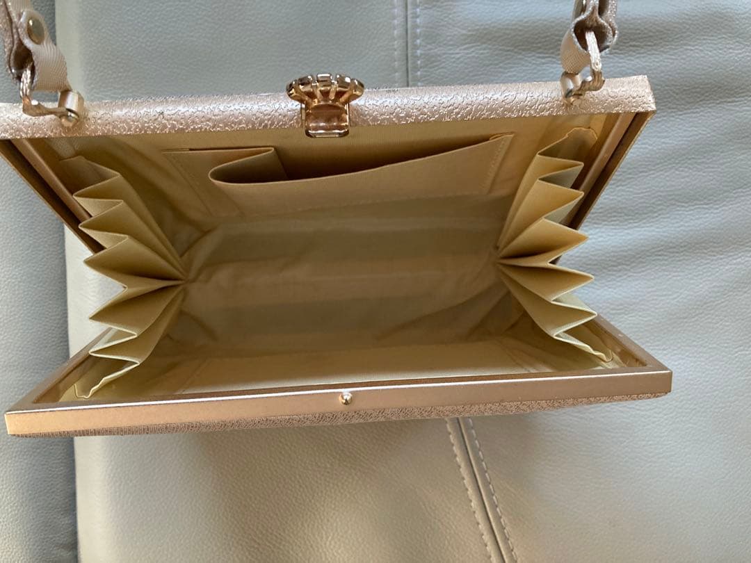 ゴールド花柄和装用 王室愛用モデルバッグ 中型