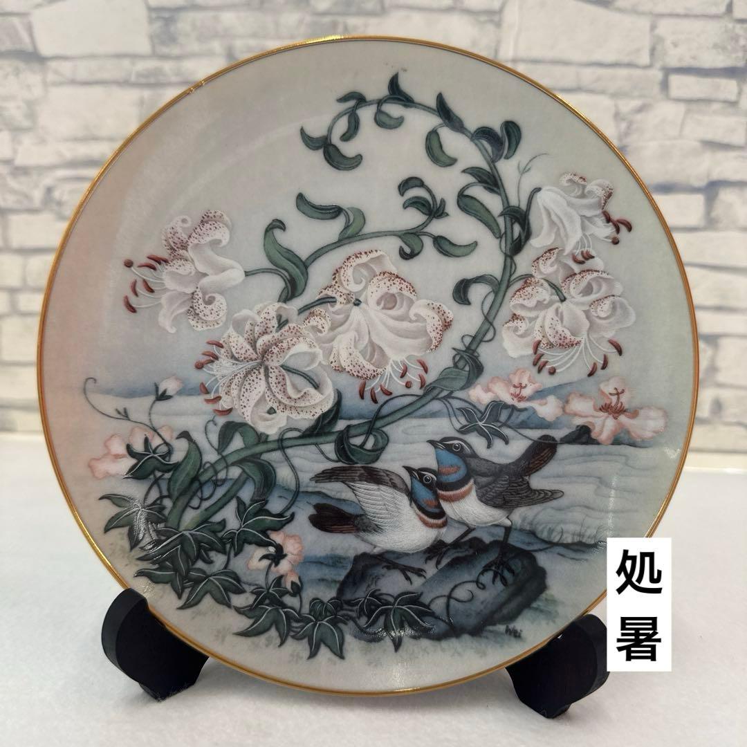 フランクリンポーセリン／富蘭克林瓷器・花鳥節氣圓／二十四節気 絵皿