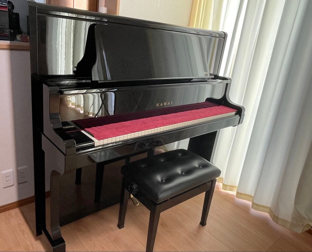 最上位モデル】カワイ アップライトピアノ KU-80（1996年製） - メルカリ