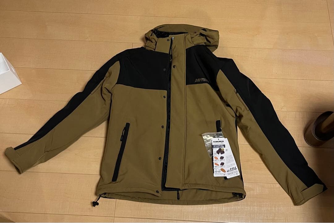 新品デイトナ 春秋冬 ソフトシェルジャケット DJ-005 ブラウン Lサイズ