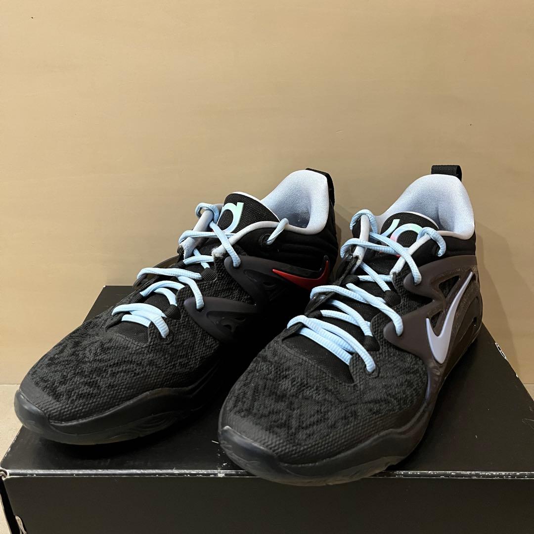Nike KD15 バスケットボールシューズ ブラック Men's Nike Black KD15 Three Quarter High Shoe