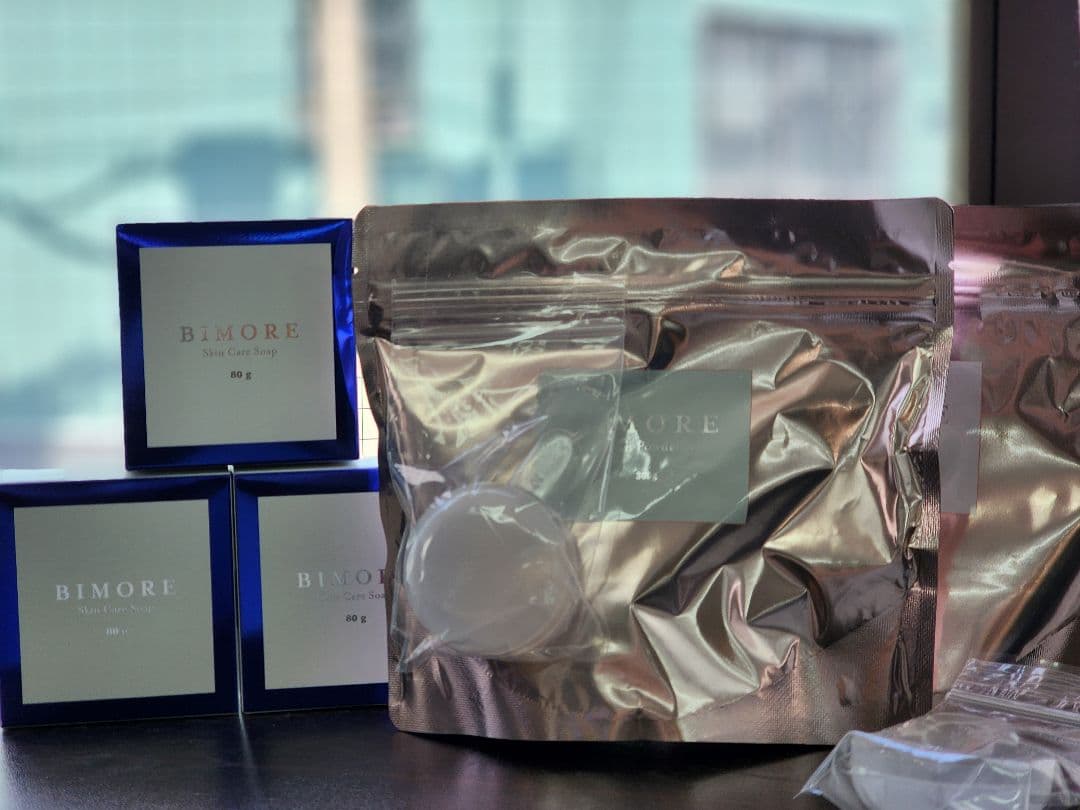 BIMORE入浴剤、スキンケアソープ、バストケアジェル、インティメント