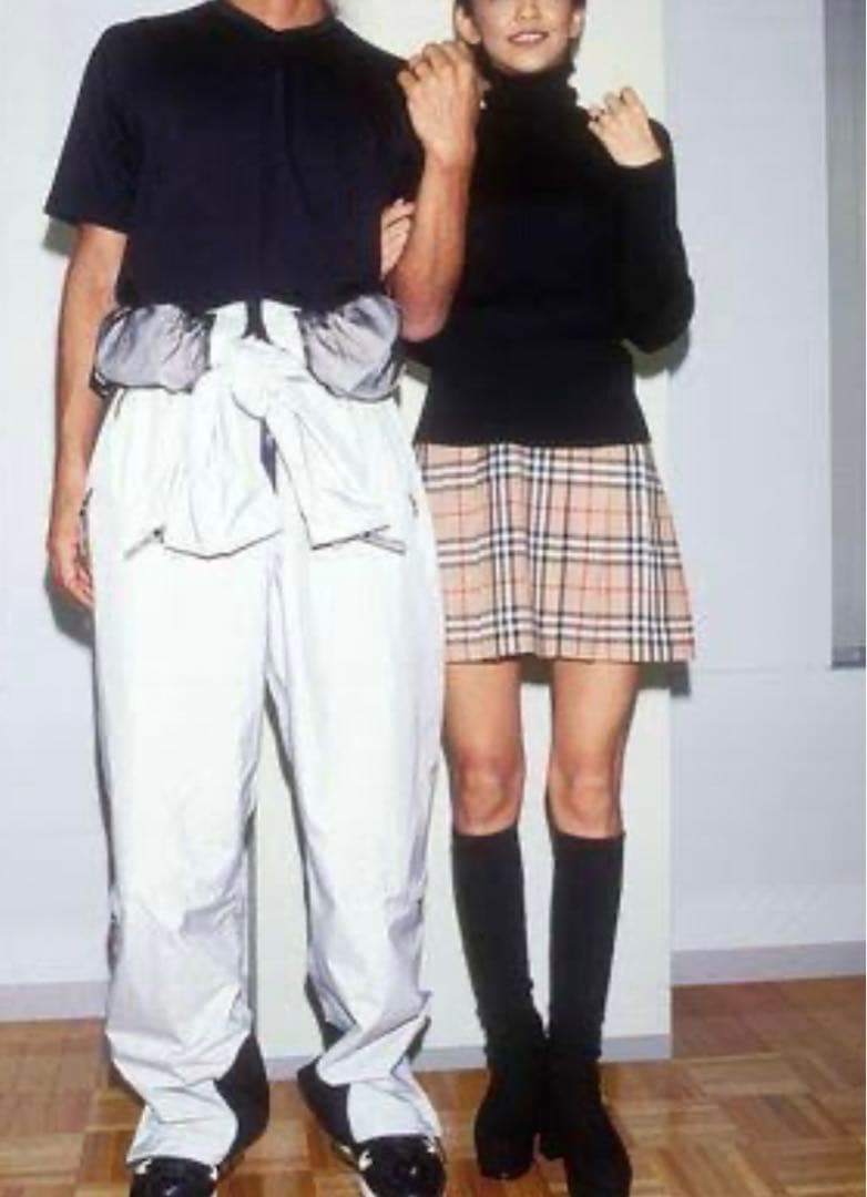 美品】バーバリーブルーレーベル定番ノバチェックミニ巻きスカート38