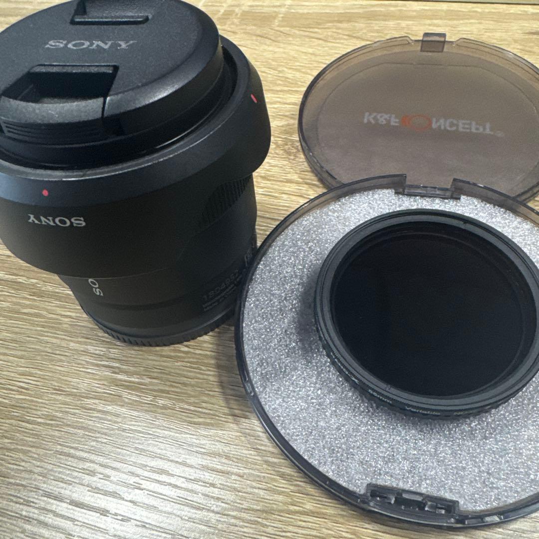 SONY E 18-11 F1.8 55mm レンズ可変NDフィルター付き - メルカリ