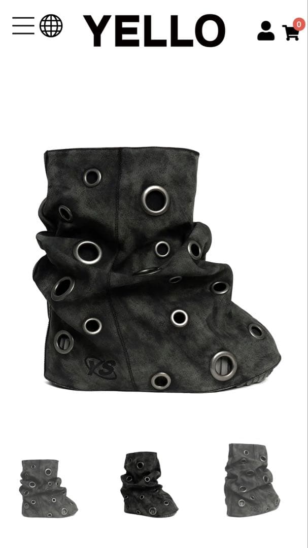 YELLO MERCURIO SHORT BOOTS ブラック(L) - メルカリ