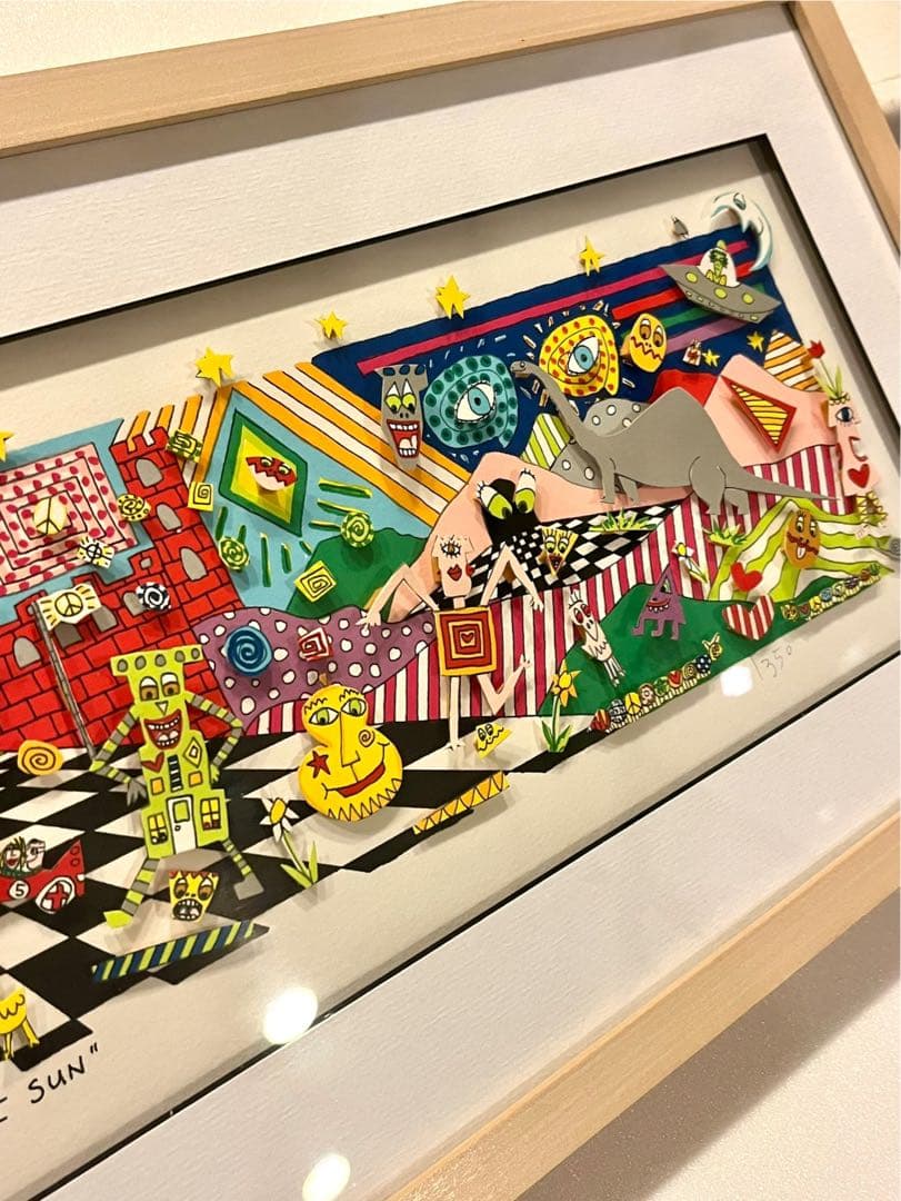 ☆大型作品&極美品☆ジェームスリジィ作 「Follow the Sun」 - メルカリ