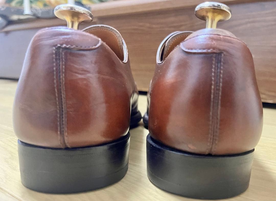 三陽山長　26.0cm ストレートチップ　茶靴