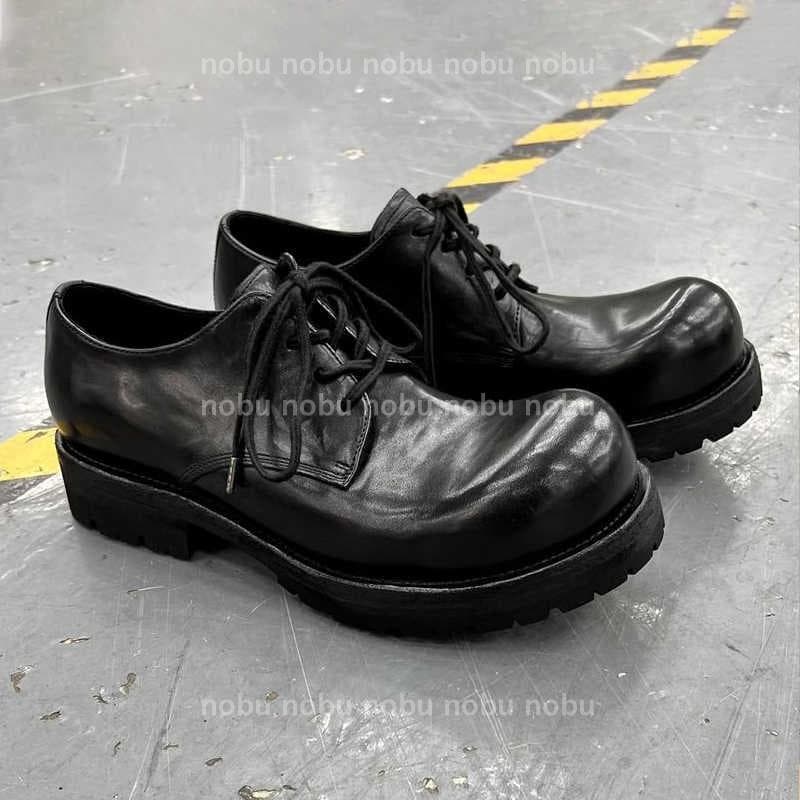 Y2K jking black derby shoes mode - メルカリ