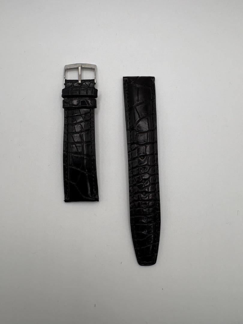 【新品未使用】IWC レザーベルト ブラック　20㎜18㎜ CASSIS（カシス） IWC マーク 用 裏面防水 MARK にぴったり ADONARA C