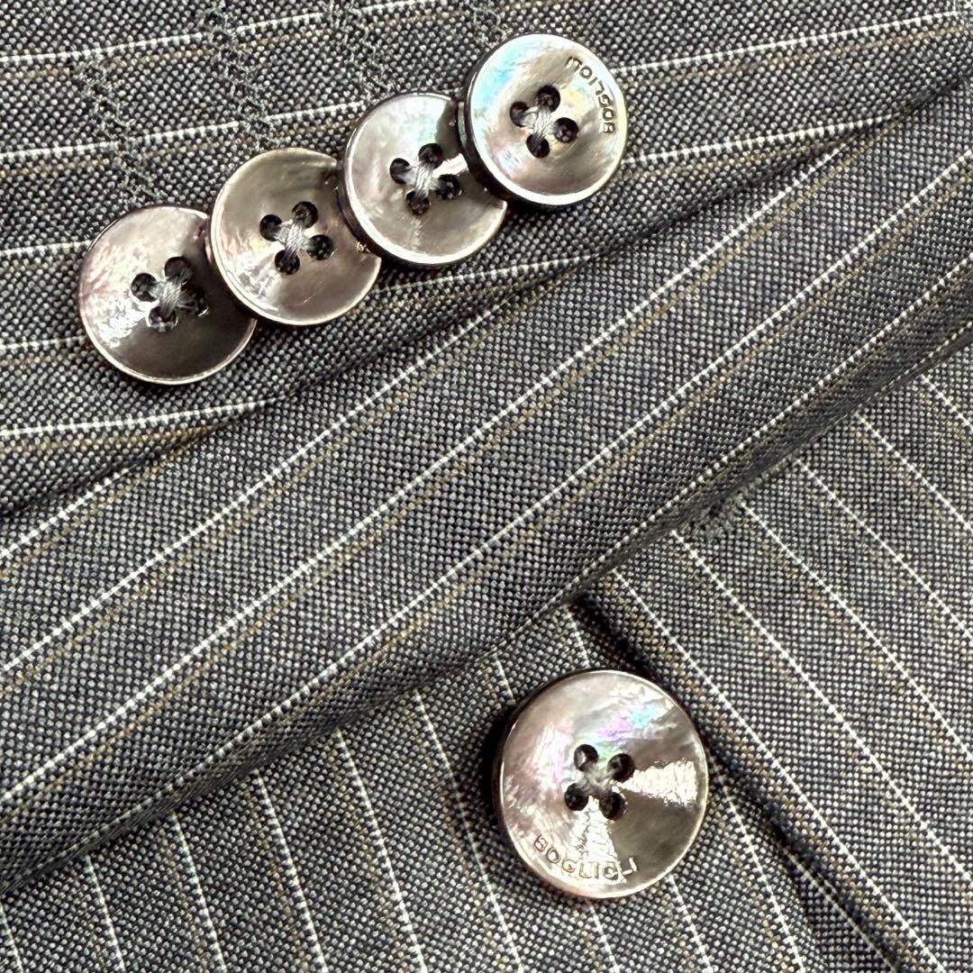 極美品 BOGLIOLI スーツ セットアップ 現行タグ ストライプ 50 - メルカリ