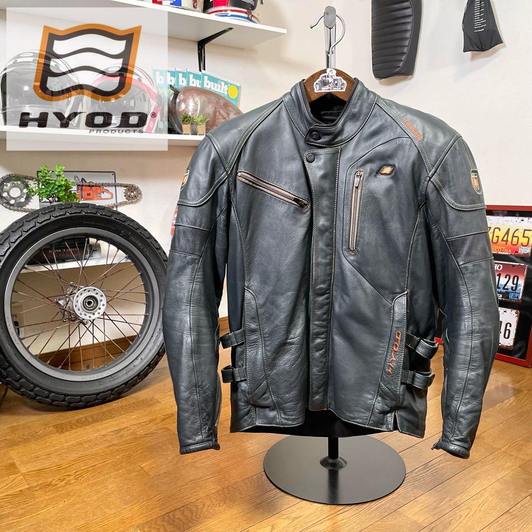 希少廃盤モデル☆HYOD ヒョウドウ レザージャケット ネイビー/L - メルカリ