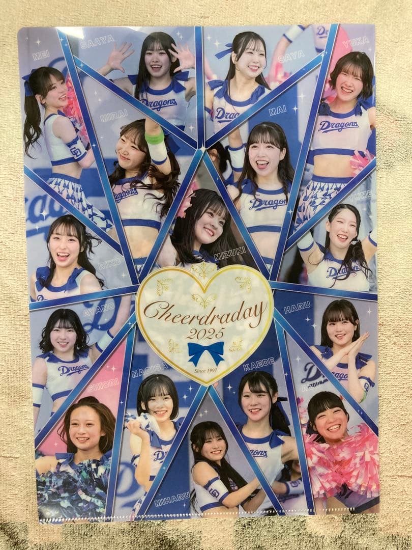 M*i様 中日ドラゴンズ チアドラゴンズ2025 直筆サイン色紙、アクリル