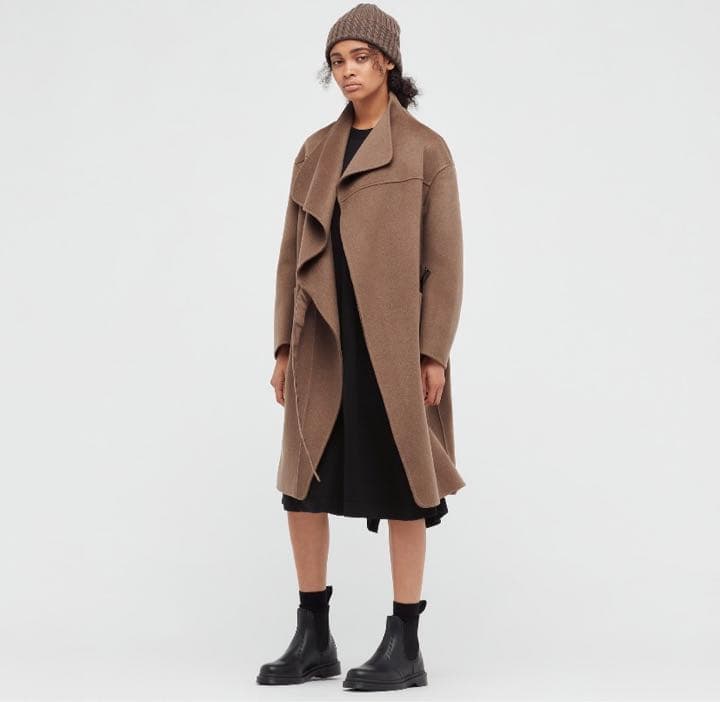 UNIQLO +J ユニクロ プラスジェイ カシミアブレンドノーカラーコート M