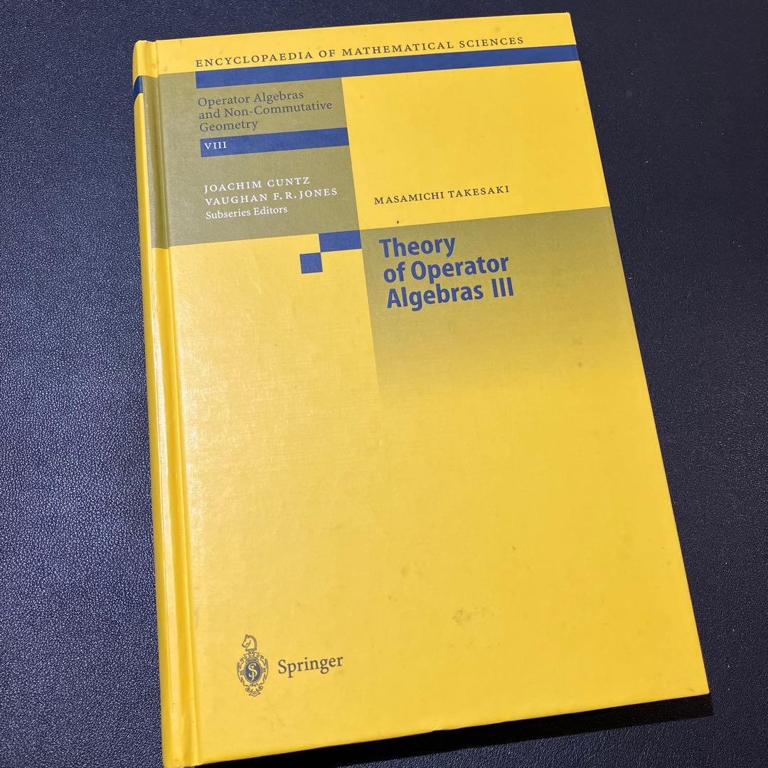 【洋書古書】Theory of Operator Algebras III Theory of Operator Algebras III | Springer Nature Link