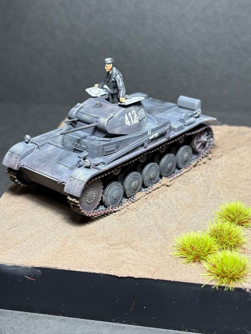 作品No27 1/48 ドイツ陸軍 II号戦車 フランス戦線 完成品