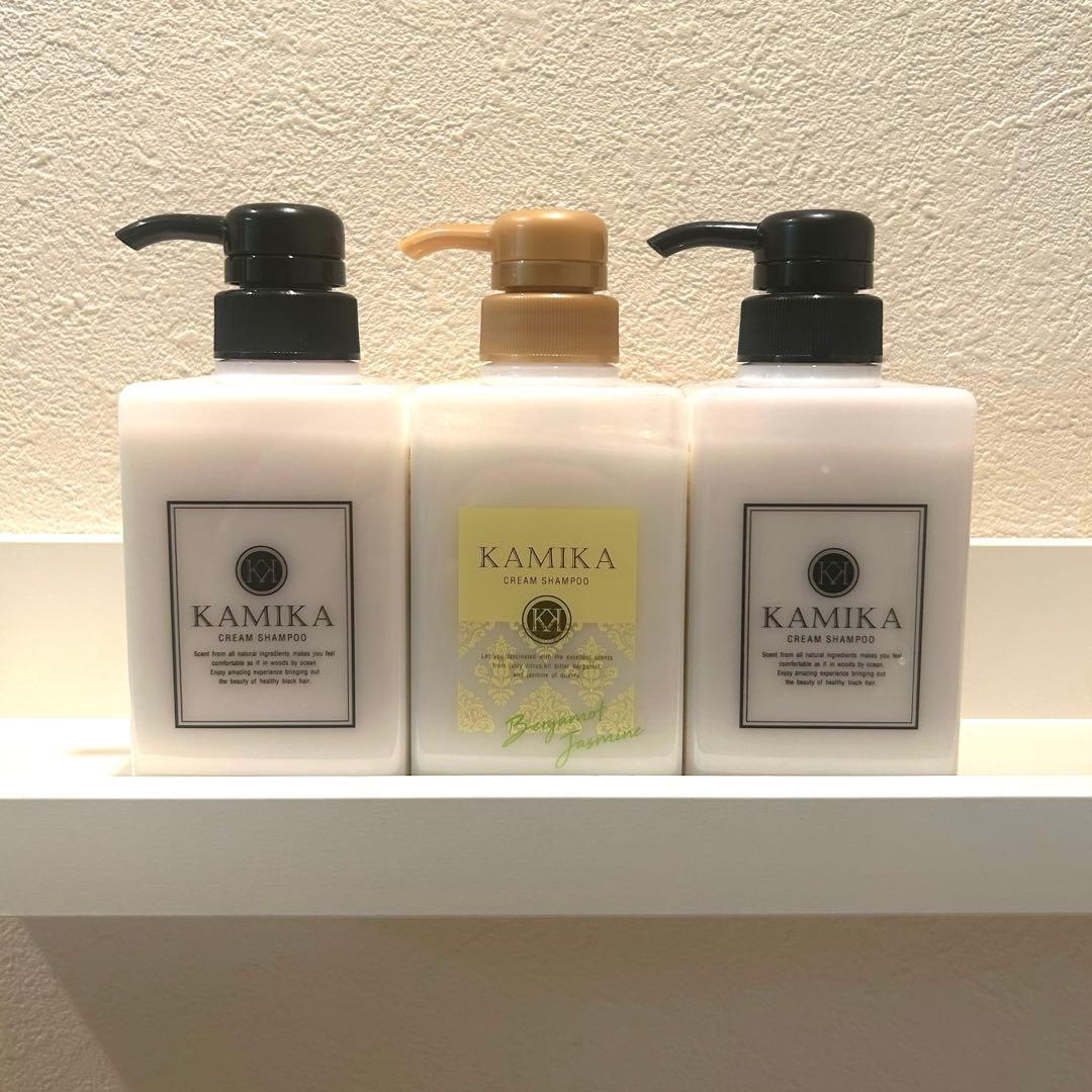 KAMIKA オールインワンクリームシャンプー　新品 400g 3本セット 楽天市場】クリームシャンプー カミカ KAMIKA 3本セット 正規品