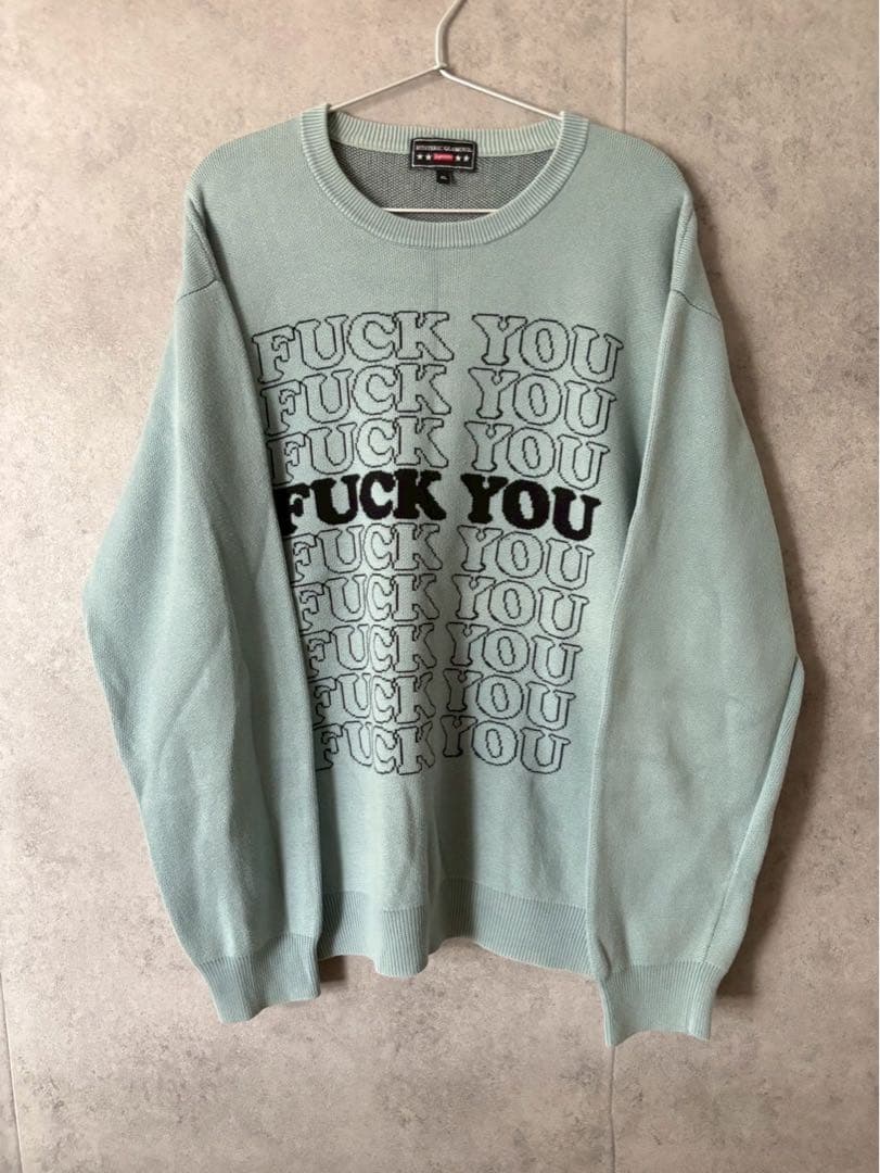 シュプリーム SUPREME　ファッキューセーター コットンニット 楽天市場】Supreme×HYSTERIC GLAMOUR 2017AW Fuck You Sweater