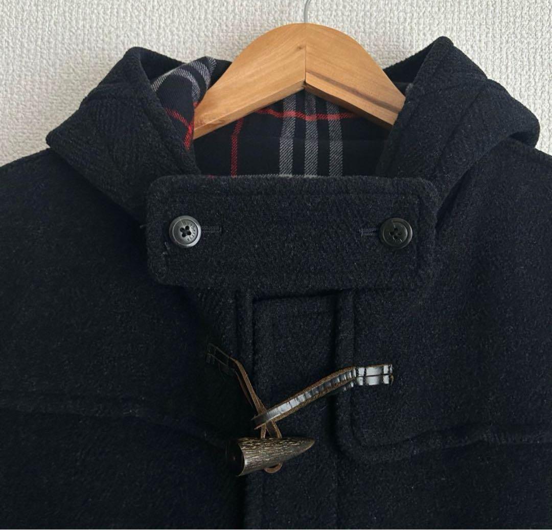美品】バーバリーズ 表記L ダッフルコート ムーアブルック ネイビー