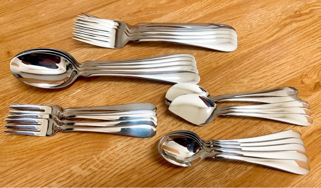 ラッキーウッド スカンジナビア 25本 カトラリーセット - メルカリ