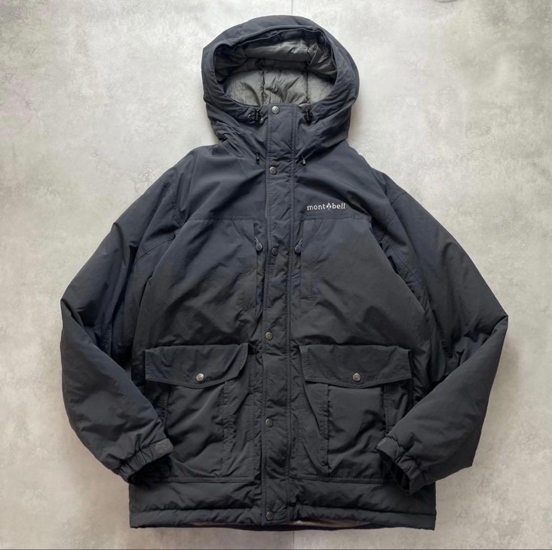モンベル ローガンダウンパーカー チャコールグレー 800FP メンズ M