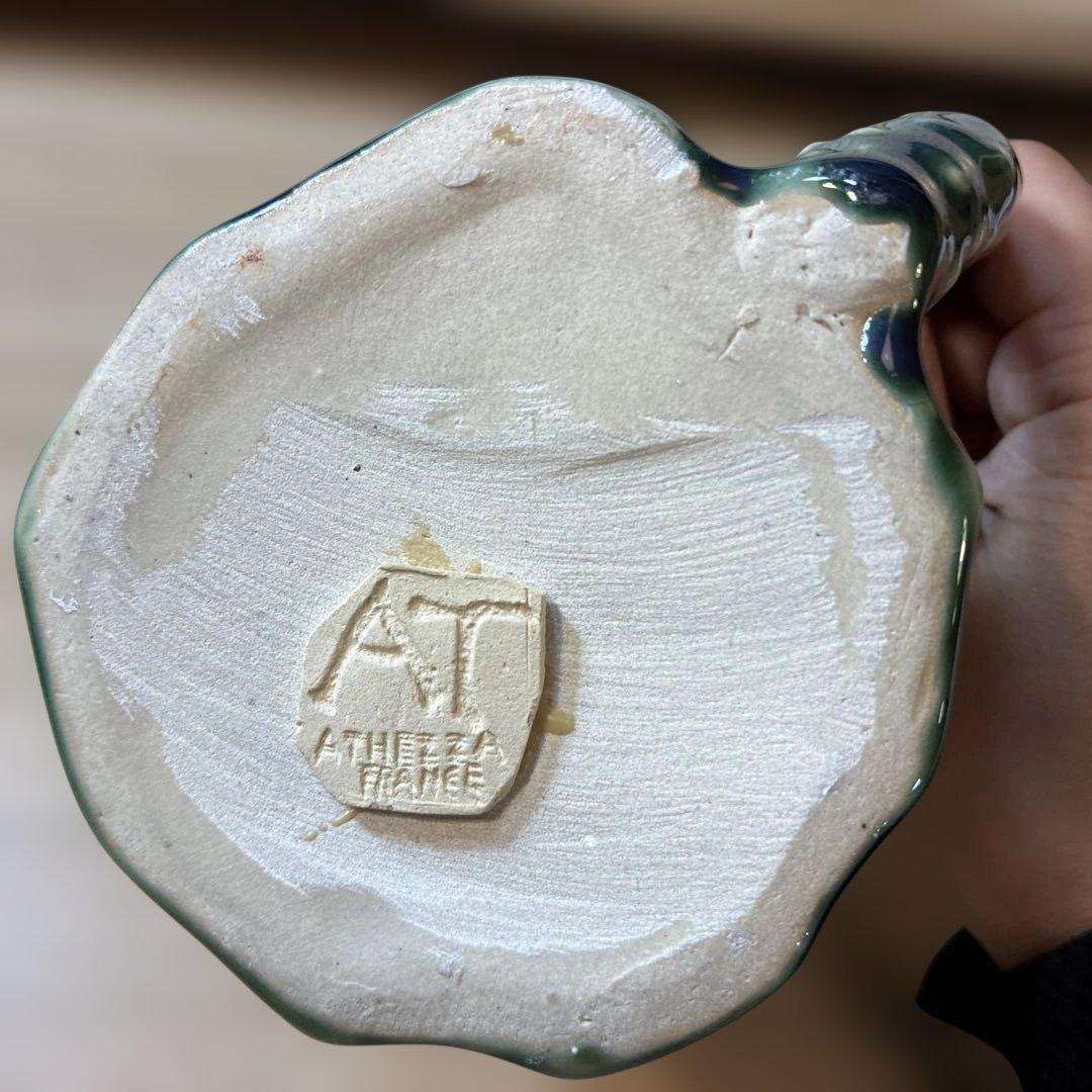 希少 Athezza France カエル バルボティーヌ 陶器 ミニピッチャー