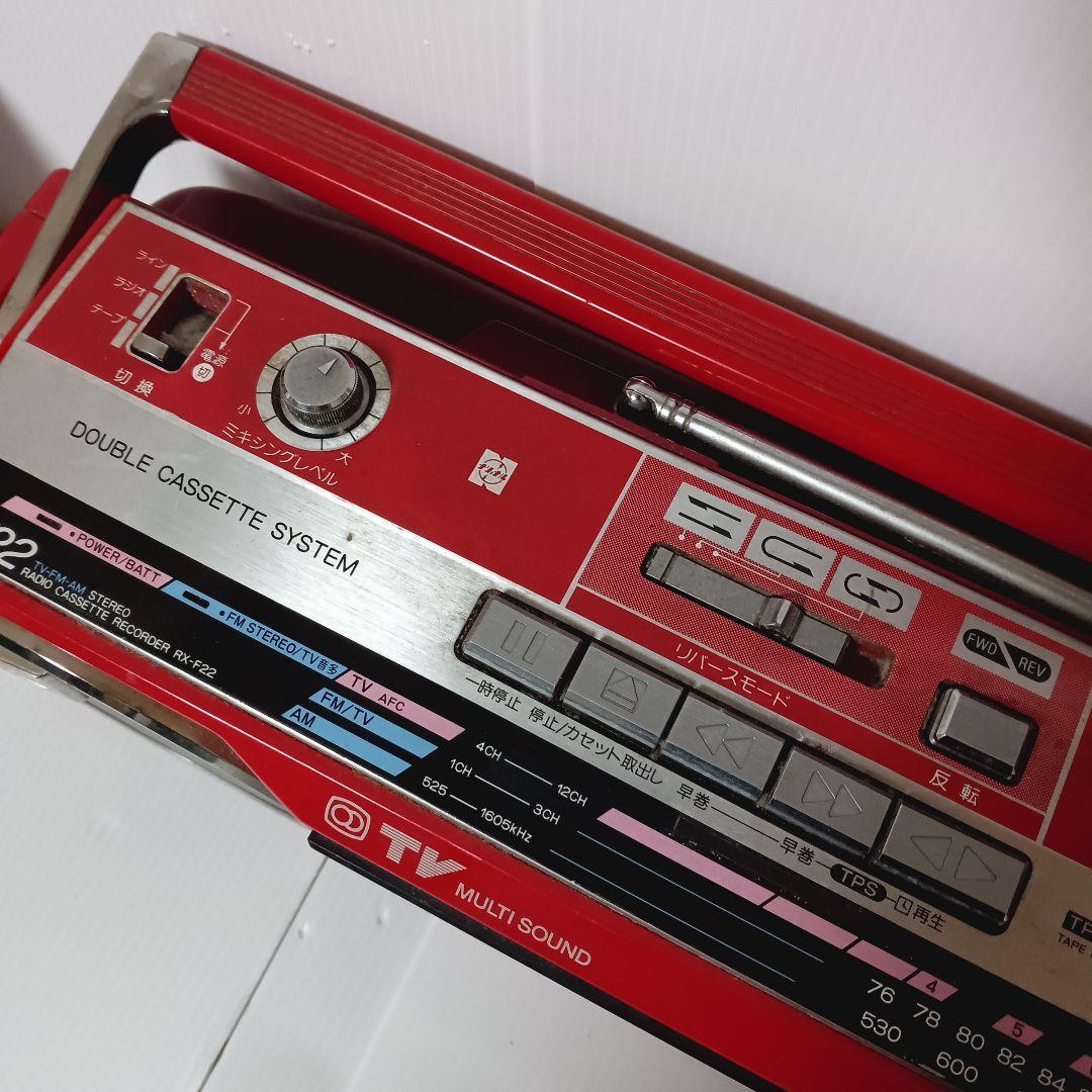 ダブルカセットプレーヤー ラジオ PANASONIC パナソニック RX-F22