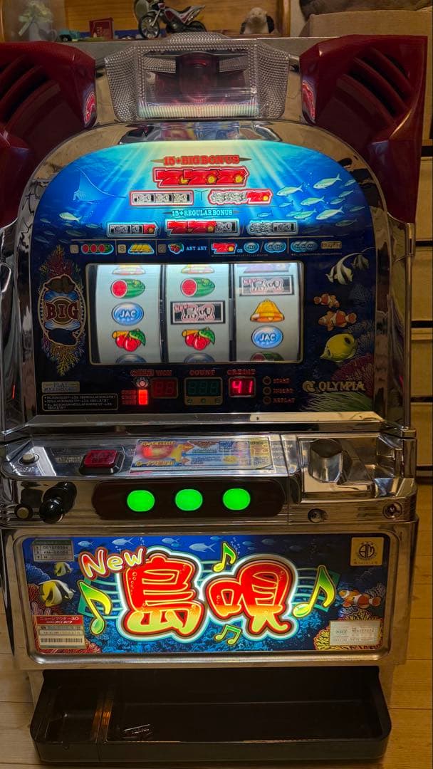 OLYMPIA New 島唄 スロットマシン オリンピア「New島唄-30」の筺体＆スペック＆情報 - pachinko's blog