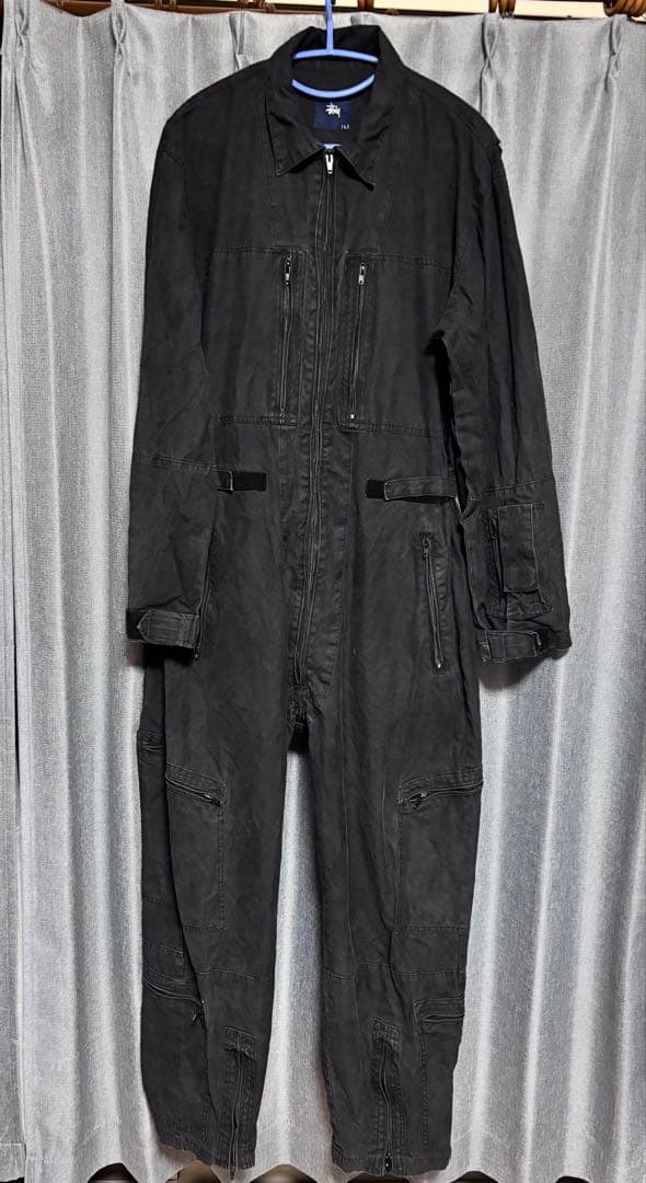 OLDSTUSSY つなぎ 黒 Lサイズ OLDSTUSSY つなぎ 黒 Lサイズ 中古・古着通販】stussy (ステューシー