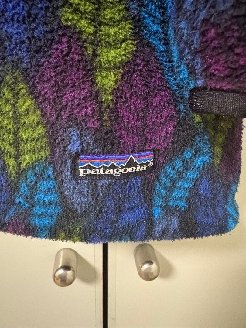 ハナフコ様専用【91年製】パタゴニア ハーフジップ フリース リーフ柄