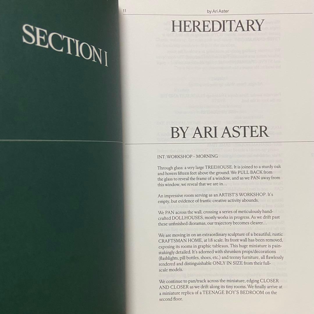Hereditary Screenplay Book A24 ぱぴこ様用 - メルカリ