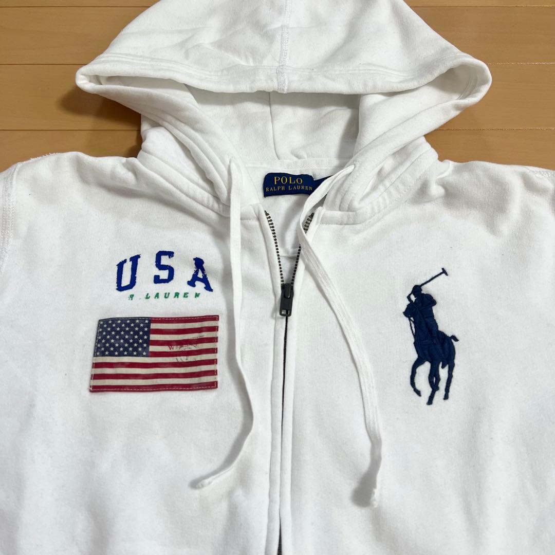 ✨️希少✨️POLO ラルフローレン y2k スウェット ジップパーカー