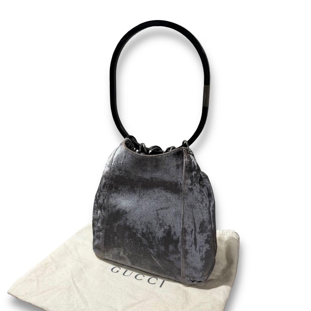 Gucci Tom Ford Crushed Velvet Bucket Bag - メルカリ
