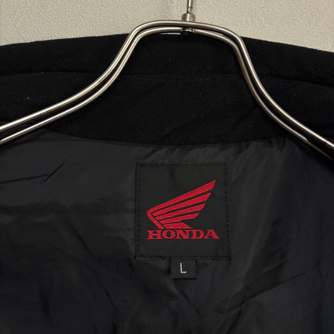HONDA ホンダ 企業ロゴ ブルゾン レーシングジャケット 黒 赤 L バイク