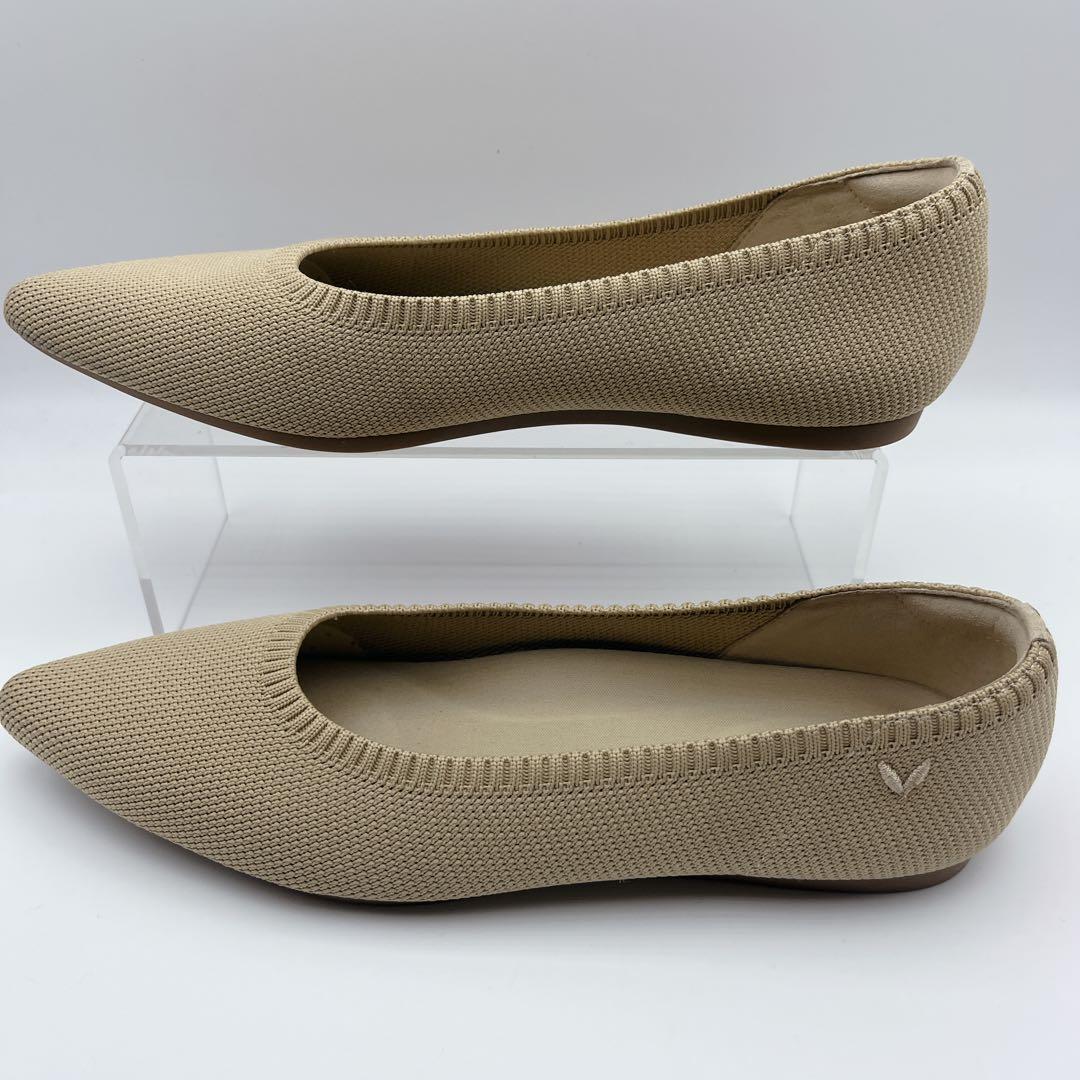 着用数回 VIVAIA ビバイア ニットポインテッド フラットパンプス 38.5