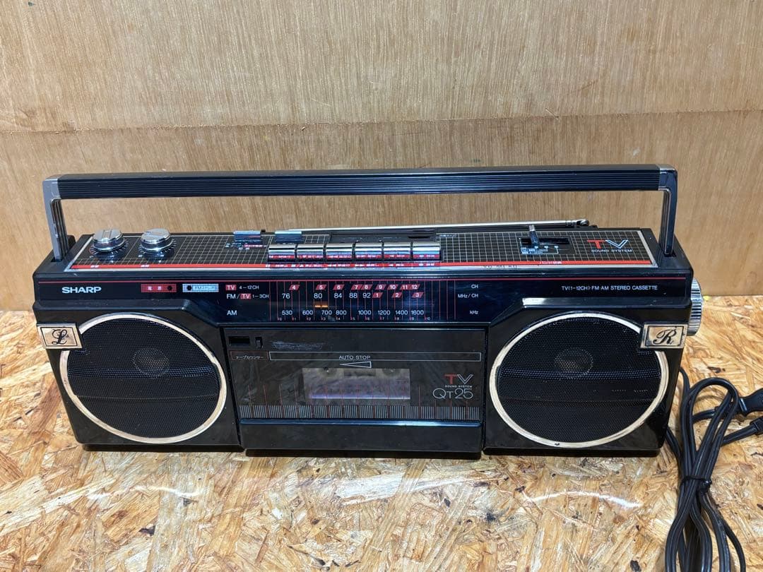 昭和レトロ ラジカセ QT-25 SHARP シャープ 動作品 - メルカリ