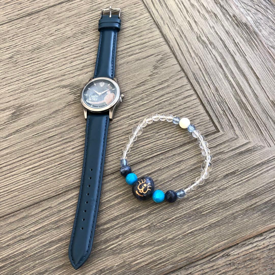 【希少 未使用】スタジオジブリ 天空の城ラピュタ クォーツ 回転 腕時計 限定 セイコー「プレザージュ」より『天空の城ラピュタ』のコラボモデル