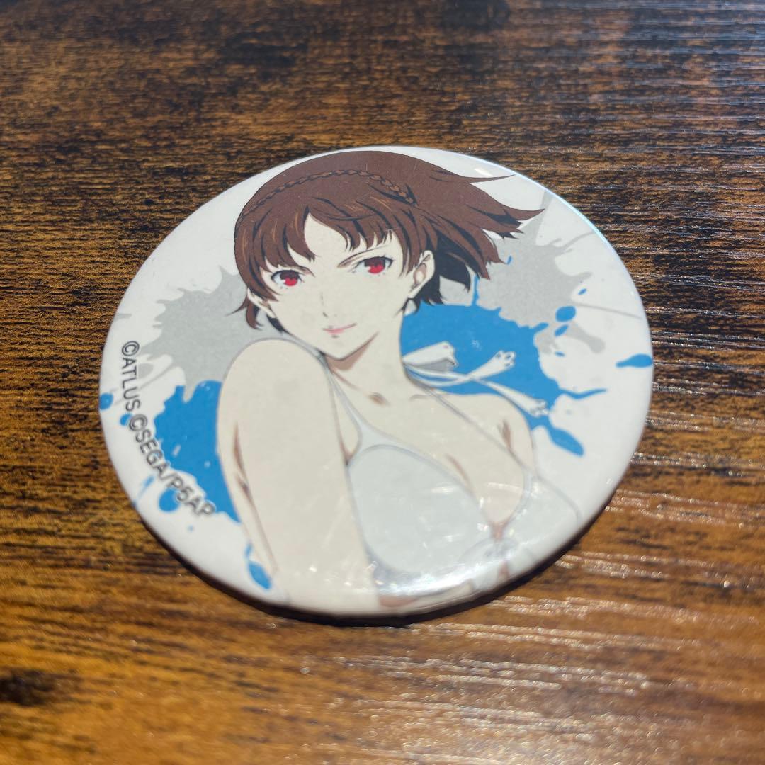 ペルソナ5 純喫茶ルブラン 屋根裏作戦会議 缶バッジ 水着 新島真