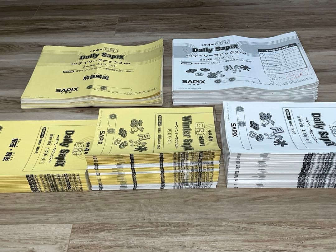 全セット】SAPIX 国語 4年生テキスト1年分 2023年度版 - メルカリ