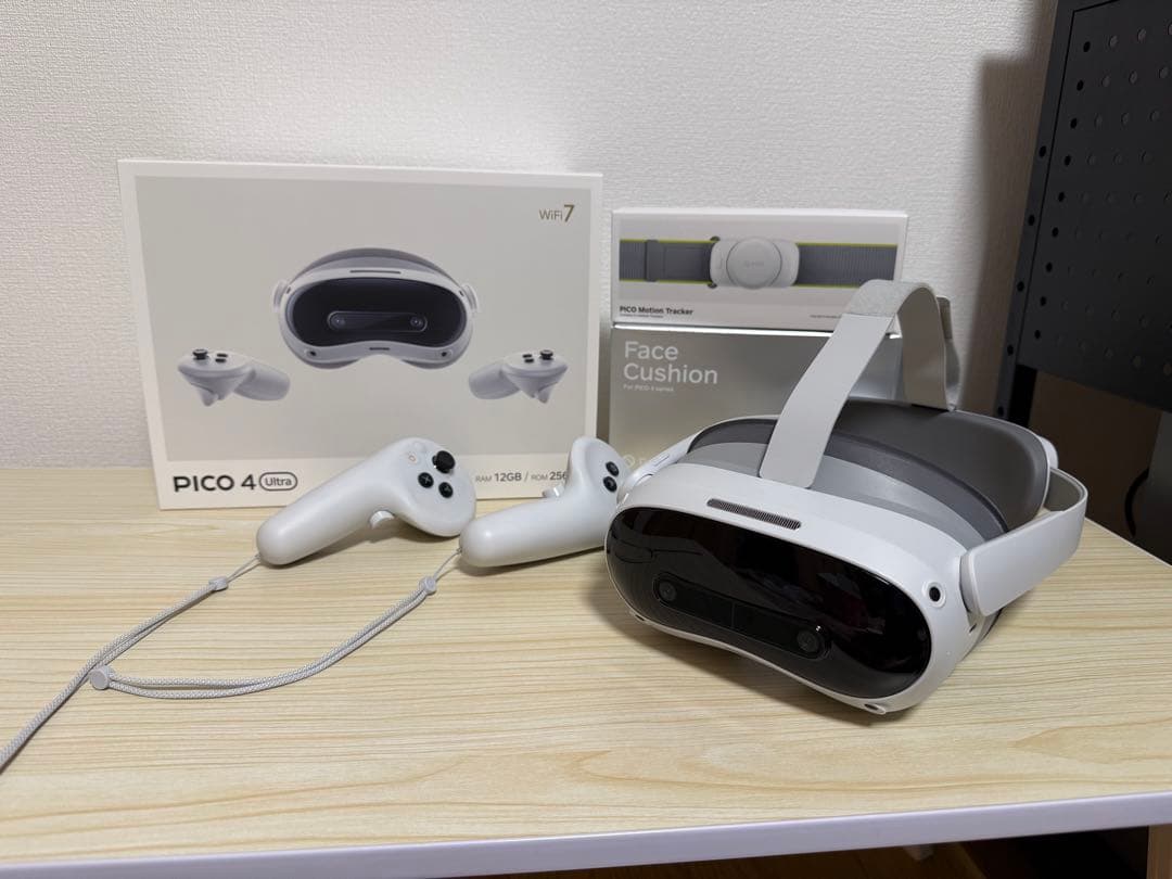 PICO 4 Ultra 256GB 足用トラッカー&5mケーブル付き Amazon.co.jp: 【PICO公式】PICO 4 Ultra 256GB｜一体型VRヘッドセット