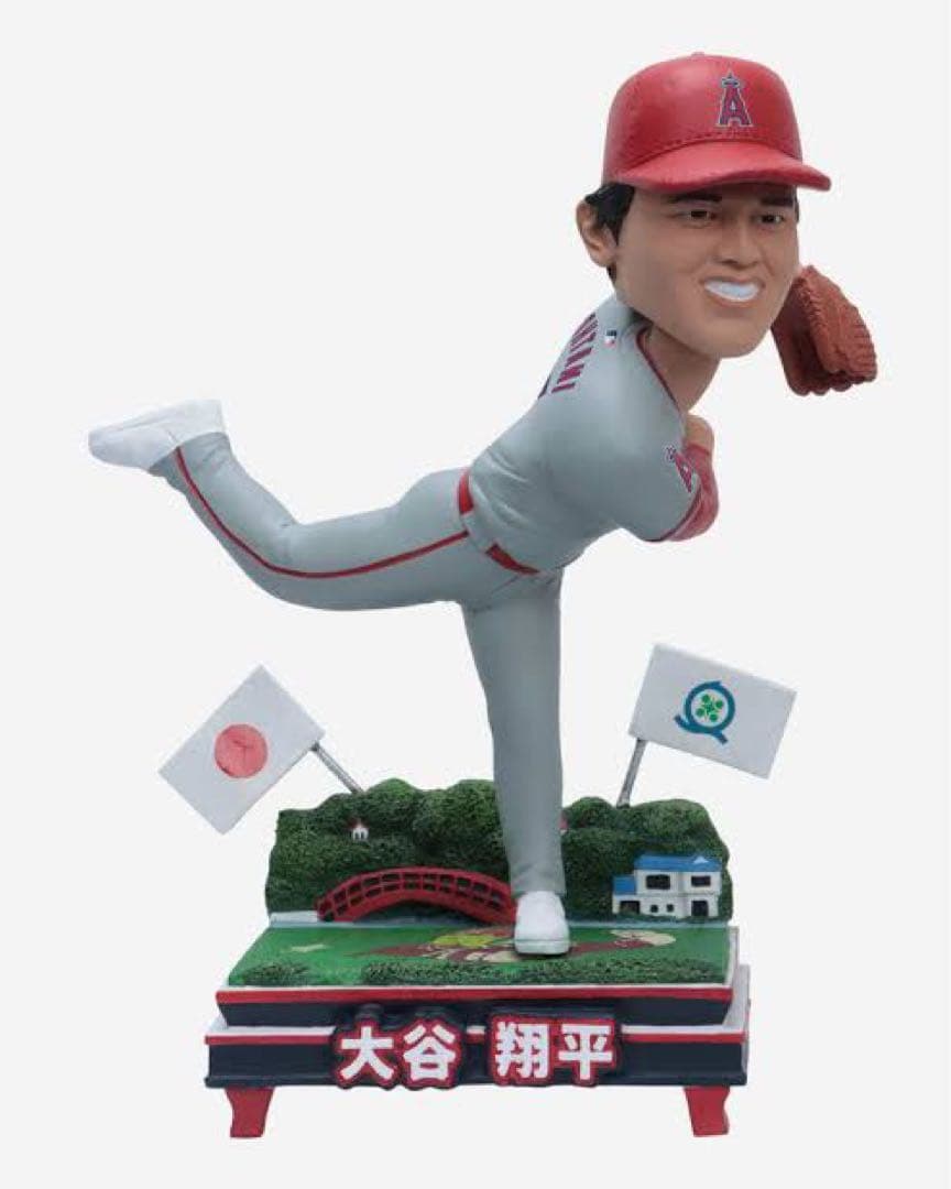 大谷翔平【限定】ボブルヘッド ホームタウン　投手　岩手県 奥州市 楽天市場】MLB公式【即日発送】大谷翔平 ボブルヘッド フィギュア 岩手