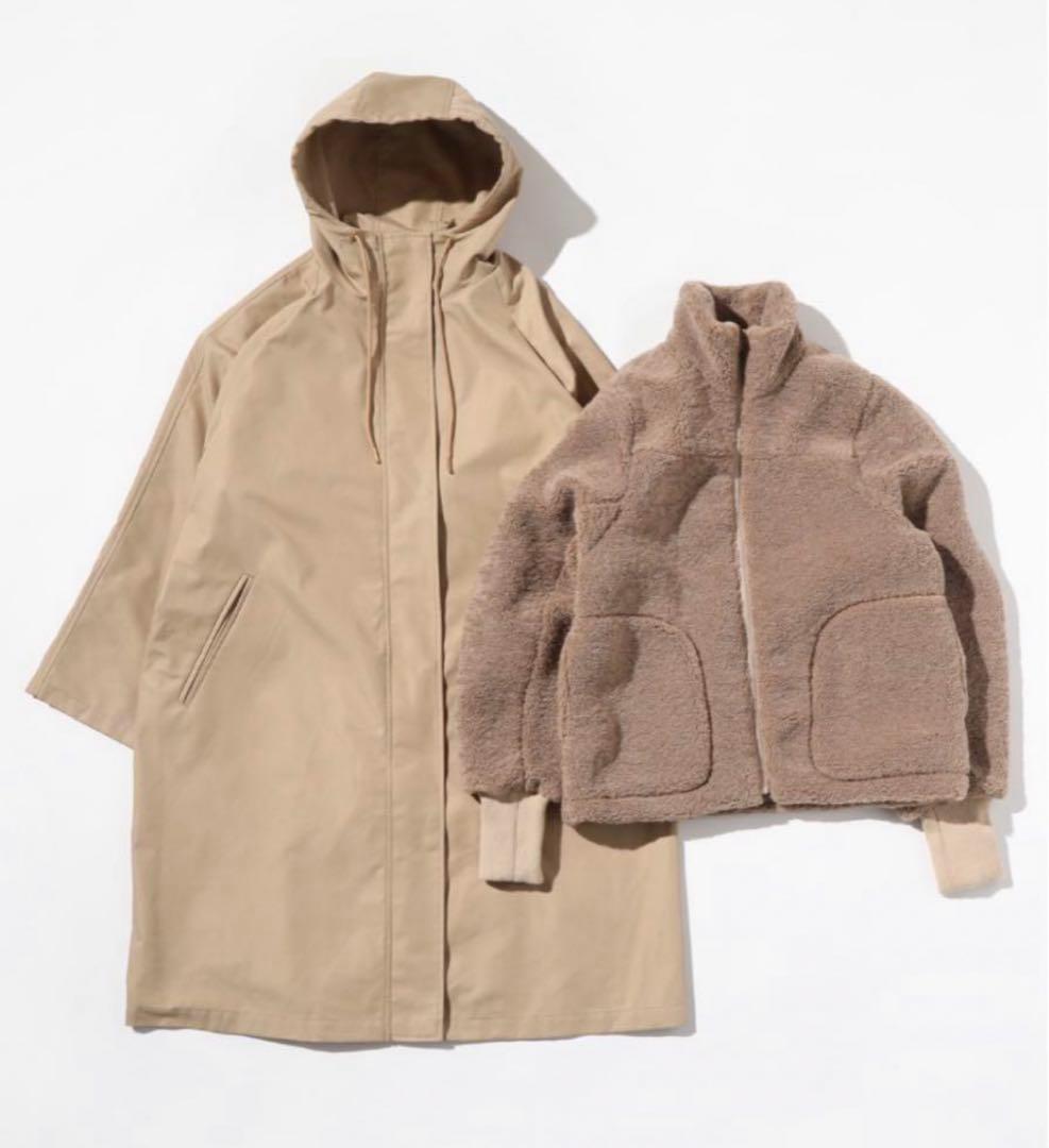 WCJ 撥水 エコファーライナー付きコート 3way 若槻千夏 コート