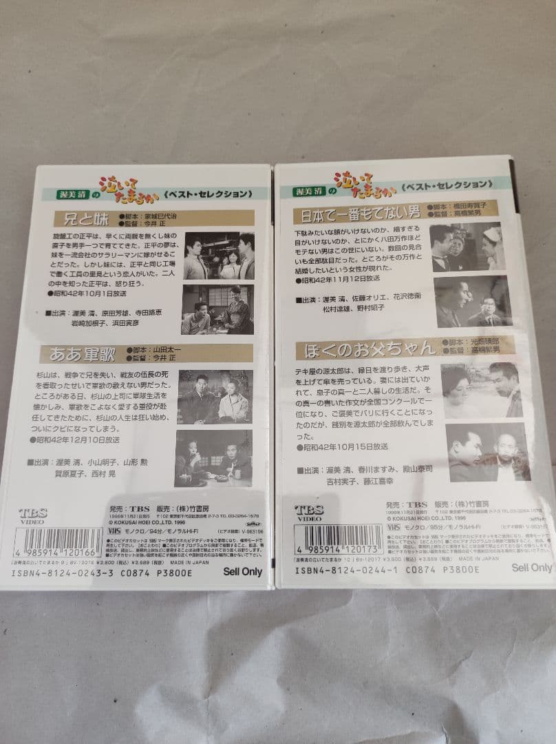 未開封品★渥美清の泣いてたまるか　ベストコレクション　VHSビデオ全10巻