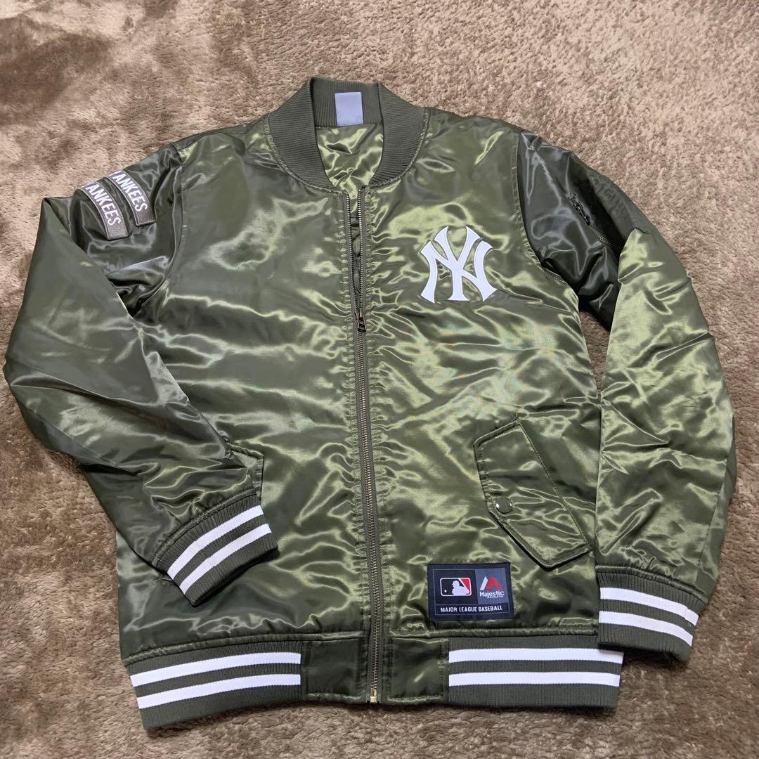 マジェスティック MLB ニューヨークヤンキース MA-1 ジャケット - メルカリ
