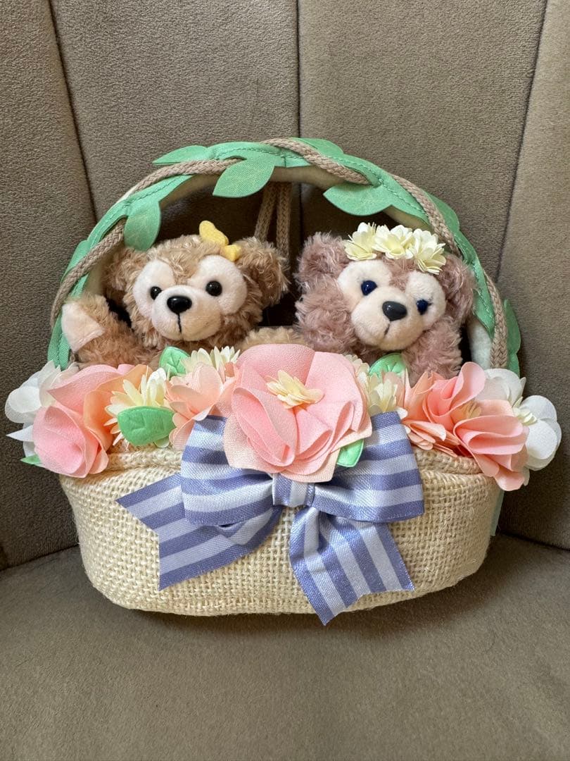 ダッフィー シェリーメイ スプリングインブルーム 瓶 ボトル リース