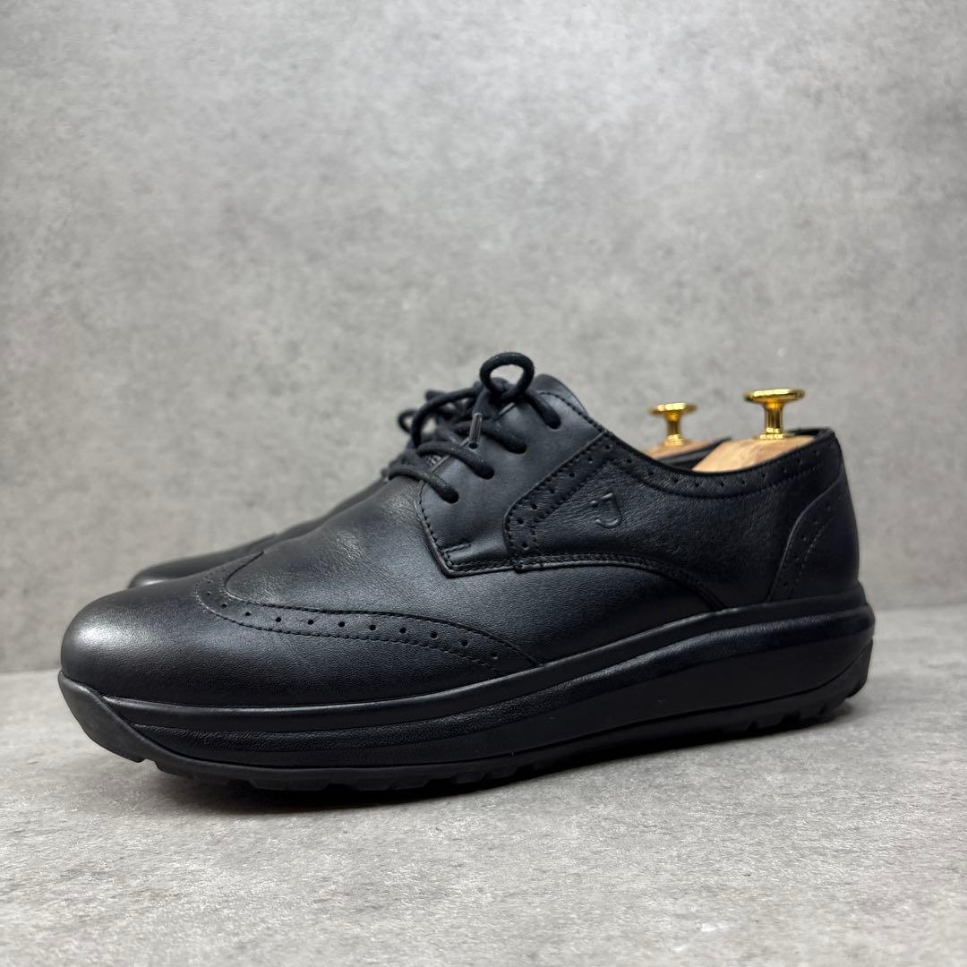 未使用級！Joya ジョーヤ ウィングチップ コンフォート 厚底レザーシューズ