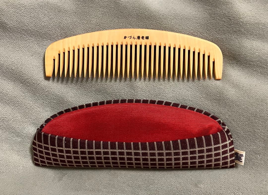 かづら清老舗　さつまつげ櫛　解き櫛4寸5分＋特製つばき油 つげ櫛 解き櫛4寸5分（さつまつげ） | かづら清老舗オンラインショップ