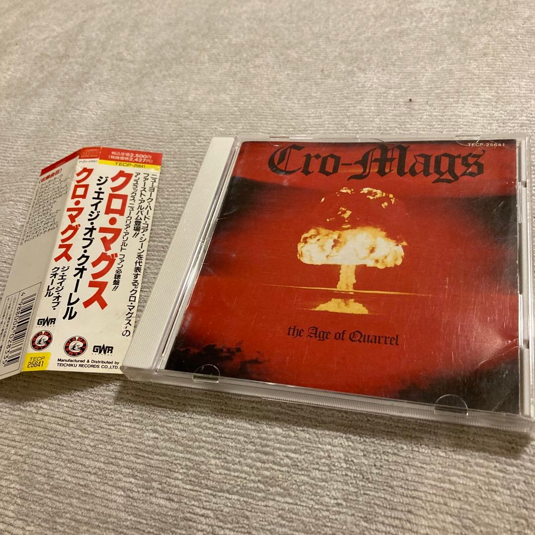 国内盤 CRO-MAGS - THE AGE OF QUARREL CRO-MAGS (クロ・マグス) - The Age Of Quarrel (US 正規再発「限定