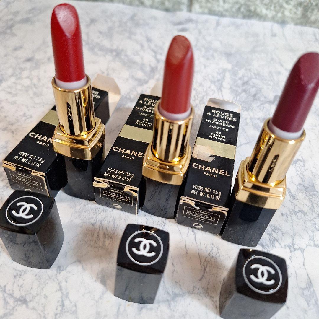 CHANEL 口紅セット 赤系 22, 65, 64 3本