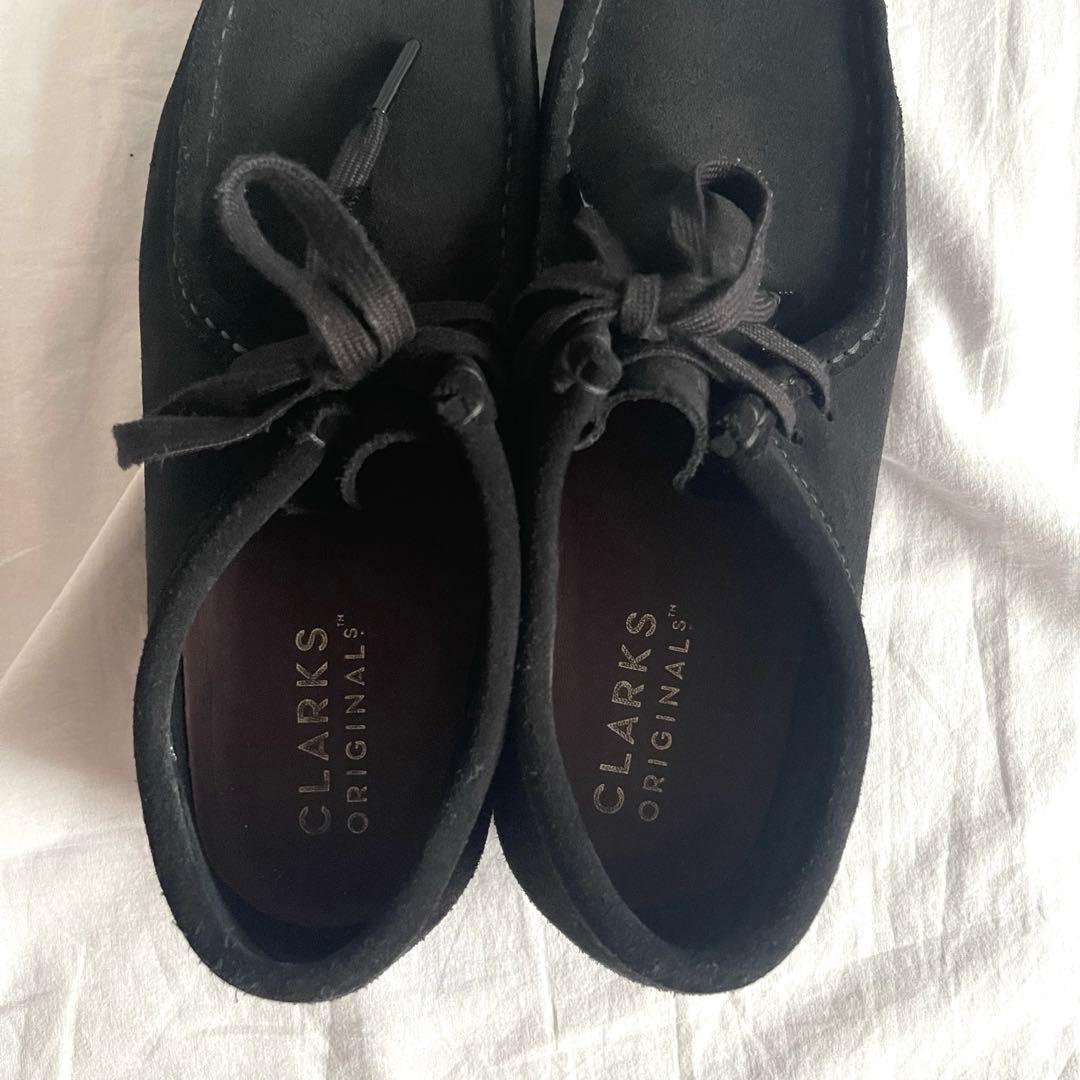 【美品】クラークスオリジナル　ワラビー　25.5cm ブラック